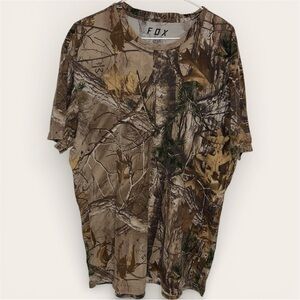 Fox Racing Realtree Camo T-Shirt All Over Print Tee 100% Cotton - Size XL